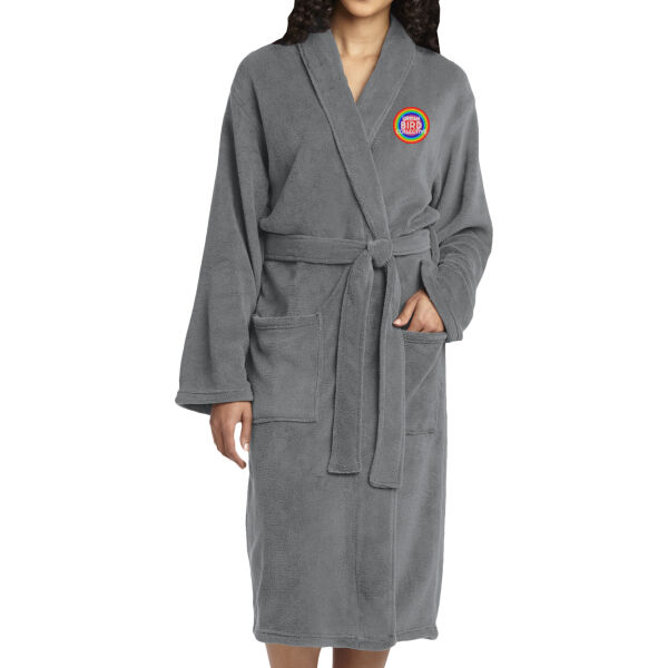 Port Authority Plush Microfleece Shawl Collar Robe - Embroidered Logo Thumbnail