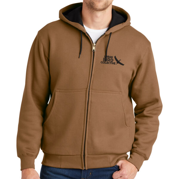 Cornerstone HeavyweightFull Zip Hooded Sweatshirt w/Thermal Lining - Embroidered Logo Thumbnail
