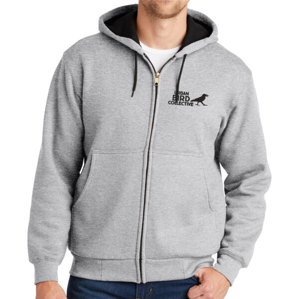 Cornerstone HeavyweightFull Zip Hooded Sweatshirt w/Thermal Lining - Embroidered Logo Thumbnail