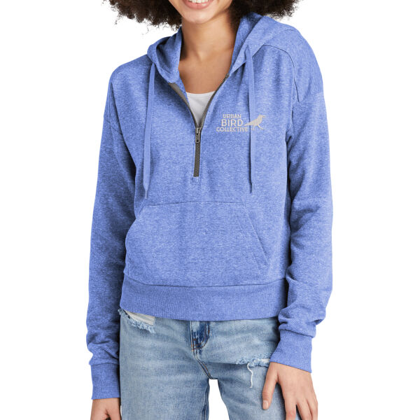 District Womens Perfect Tri Fleece 1/2 Zip Pullover - Embroidered Logo Thumbnail