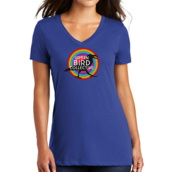 District Womens Perfect Weight V-Neck Tee - Printed Logo Thumbnail