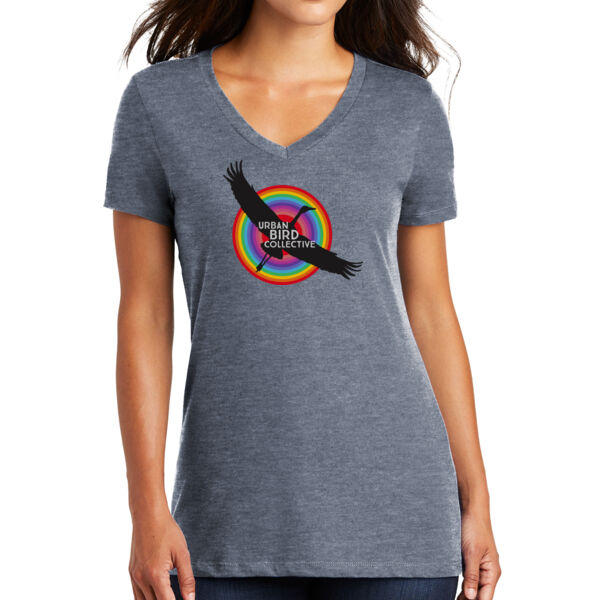 District Womens Perfect Weight V-Neck Tee - Printed Logo Thumbnail