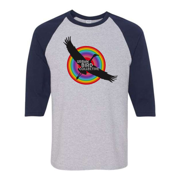 Gildan - Heavy Cotton™ Raglan Three-Quarter Sleeve T-Shirt - Printed Logo Thumbnail