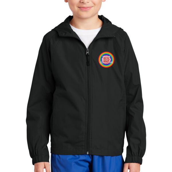 Sport-Tek Youth Hooded Raglan Jacket - Embroidered Logo Thumbnail