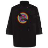 Ten Pearl Button Black Chef Coat Thumbnail